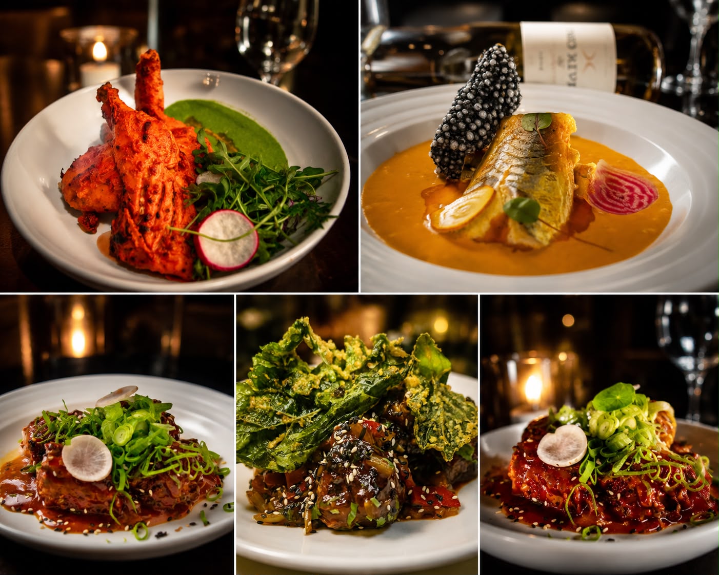 Signature plates at 4 Flames